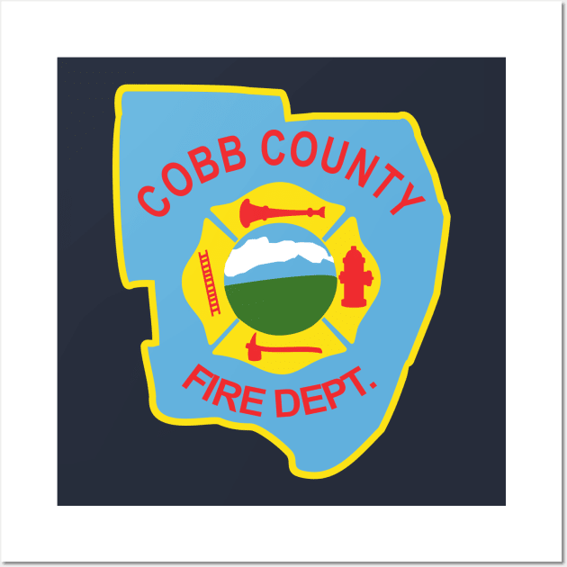 Cobb County Fire Department Wall Art by LostHose